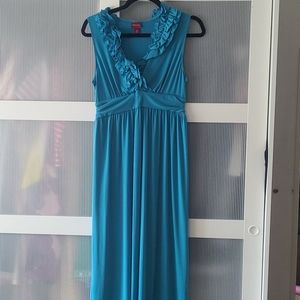 Merona Ruffle Neck Maxi Dress